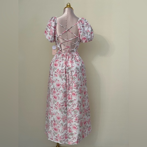 Floral Pink Dress - Picture 2 of 2